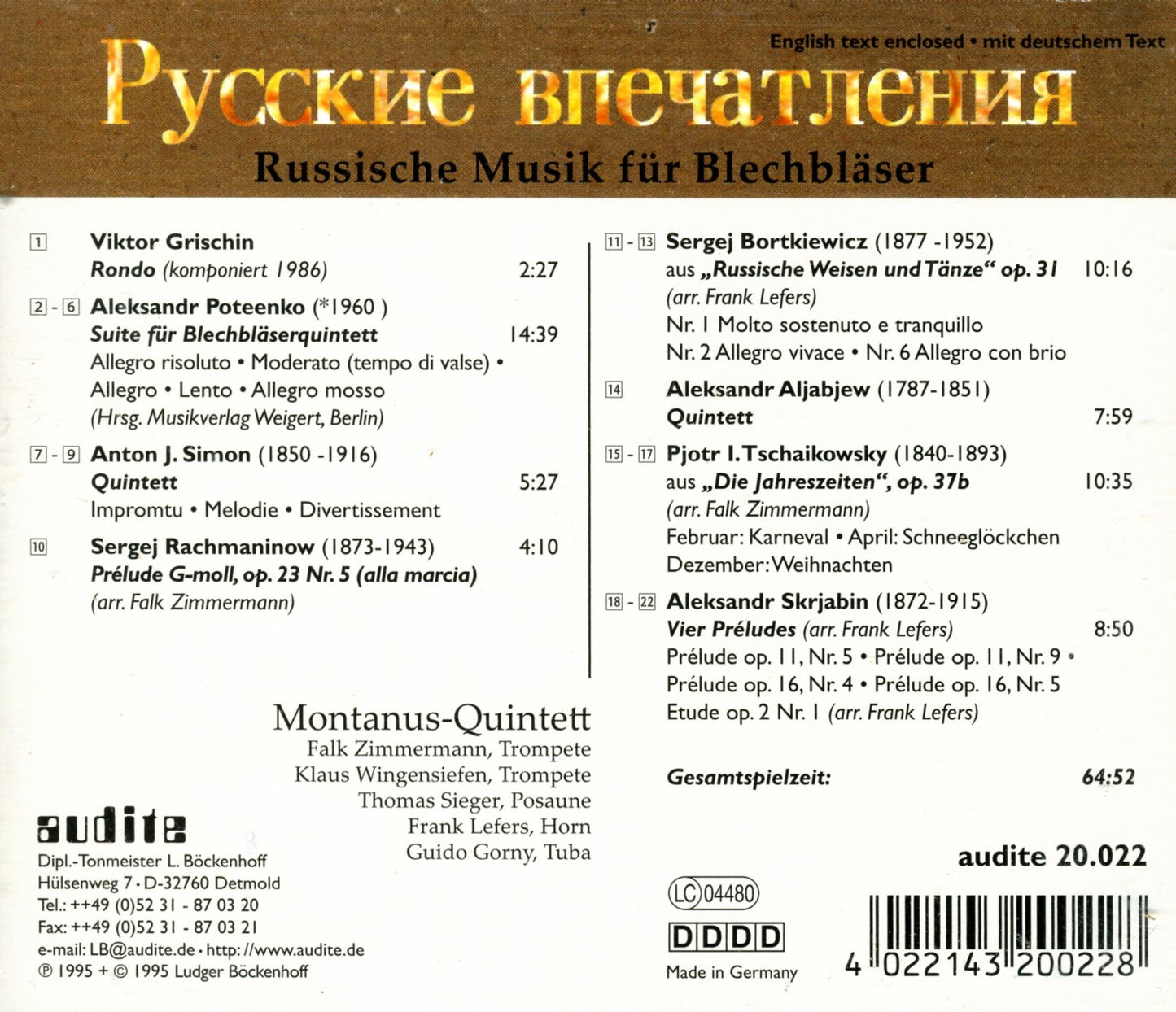 RUSSIAN BRASS MUSIC