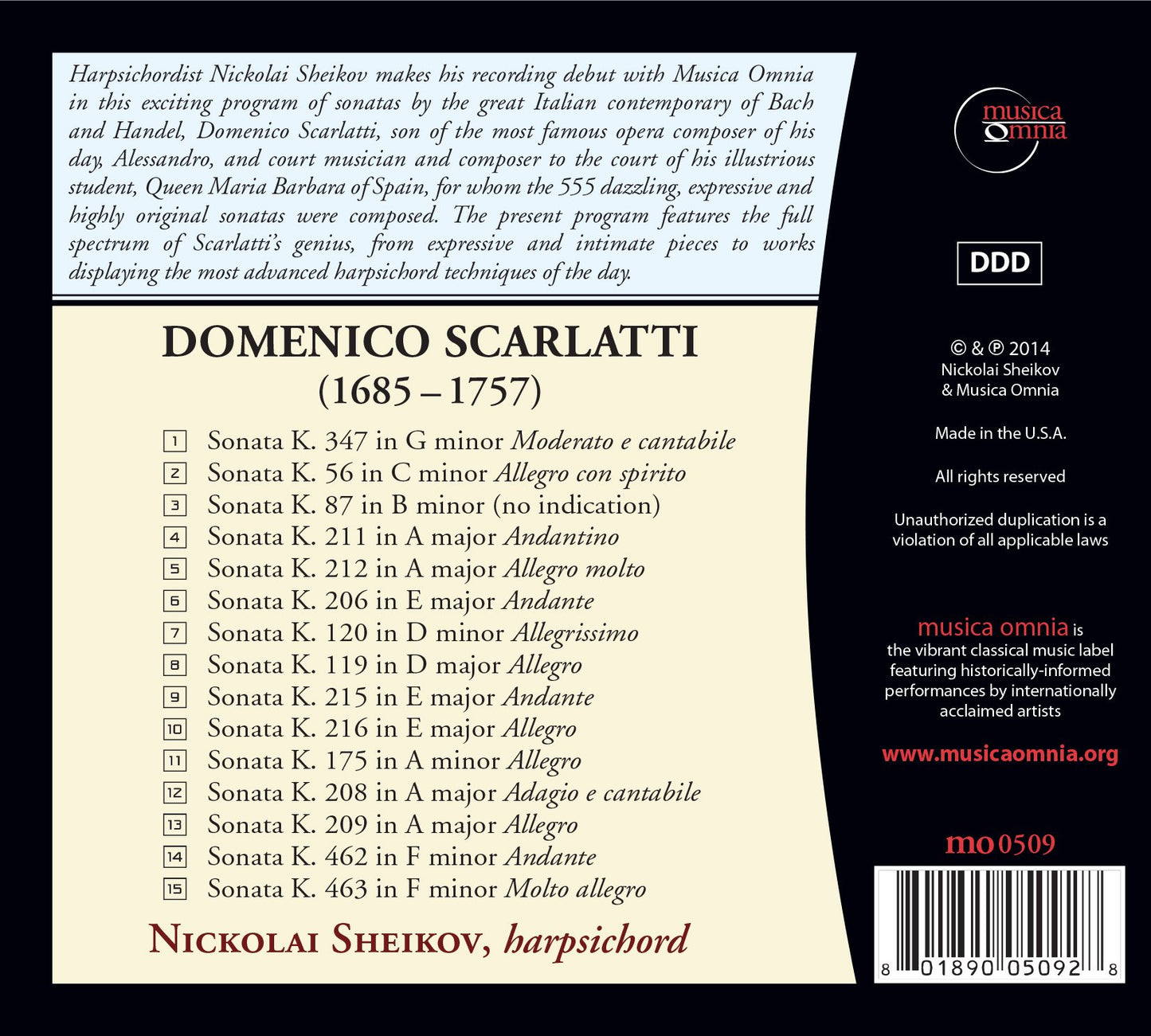 Scarlatti: Harpsichord Sonatas
