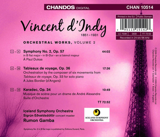 d'Indy: Orchestral Works, Vol. 2