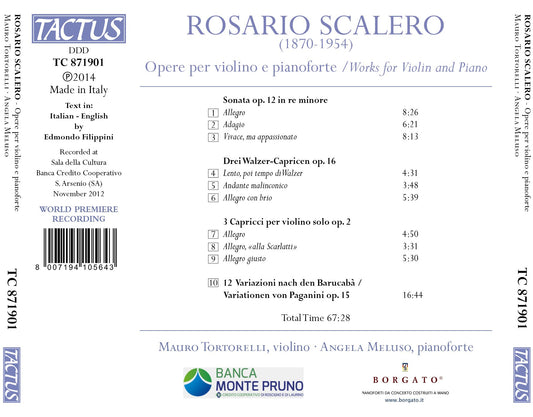 Scalero: Opere per violino e pianoforte
