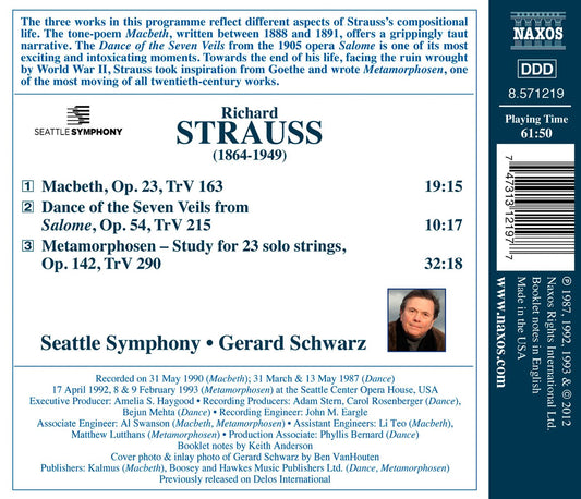 Strauss: Macbeth - Dance of the Seven Veils - Metamorphosen