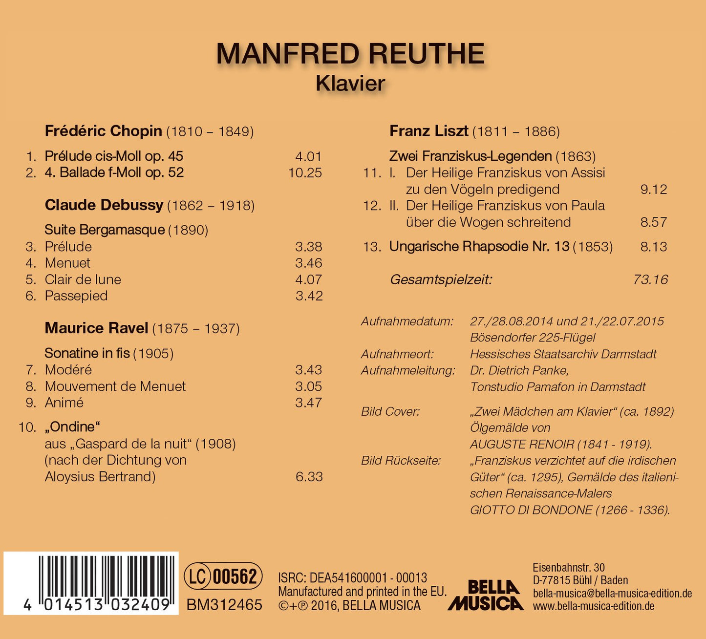 MANFRED REUTHE ? KLAVIER
