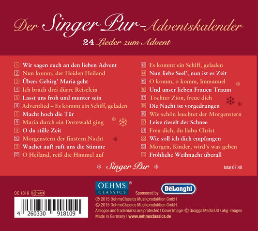 Adventskalender: 24 Lieder zum Advent