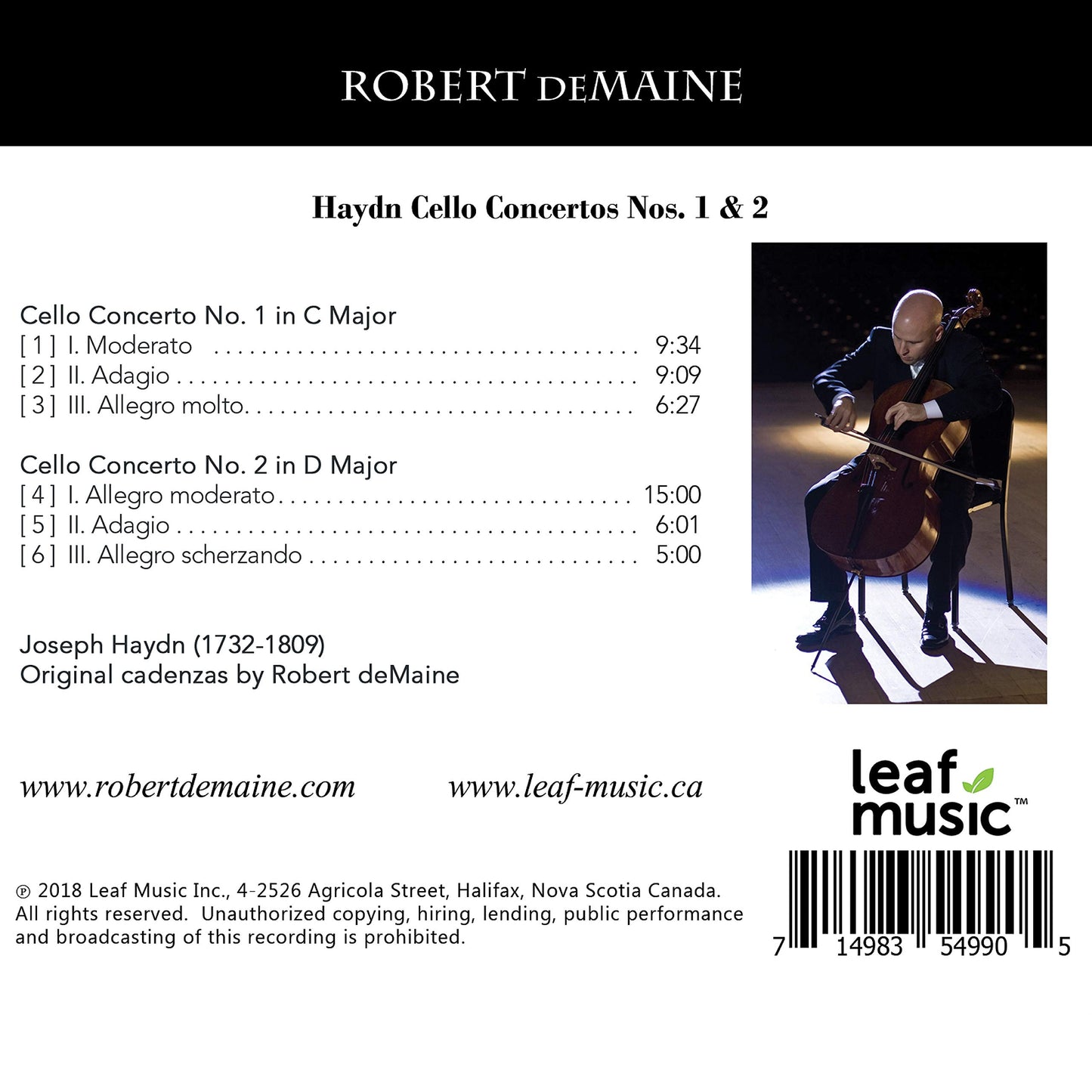 Haydn: Cello Concerto Nos. 1 & 2