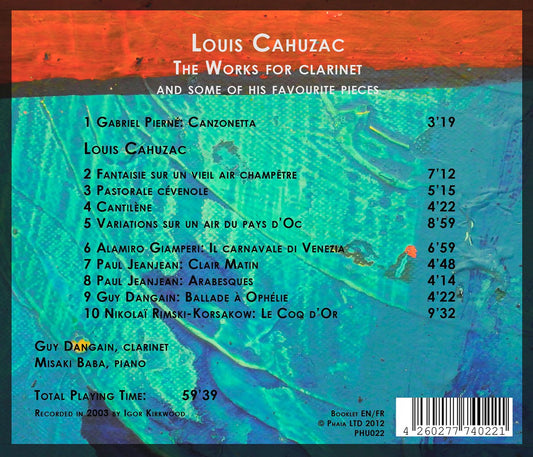 Cahuzac: The works for Clarinet and som his favourite pieces