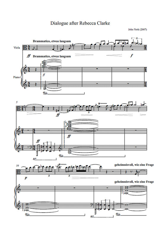 DIALOGUE AFTER REBECCA CLARKE