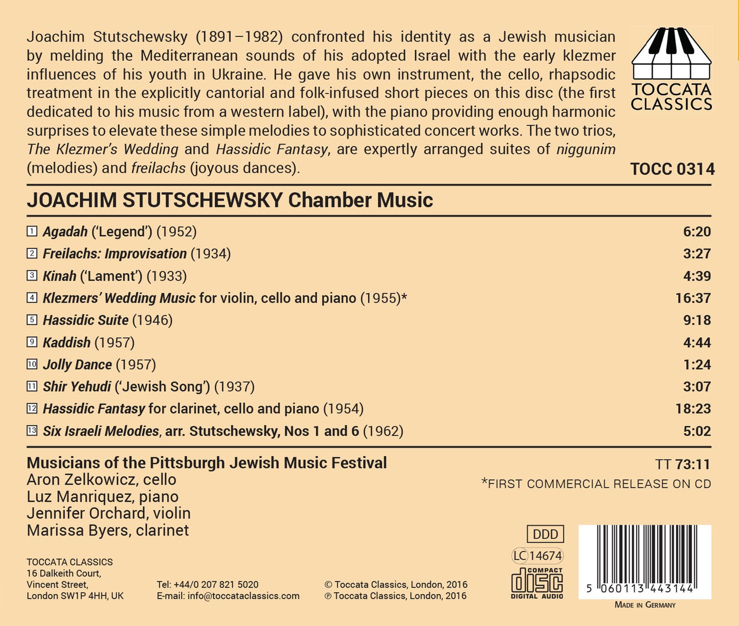 Stutschewsky: Chamber Music
