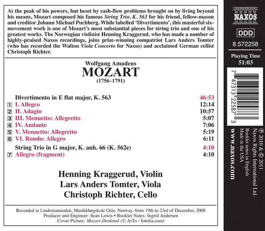 Mozart: Divertimento in E-Flat Major