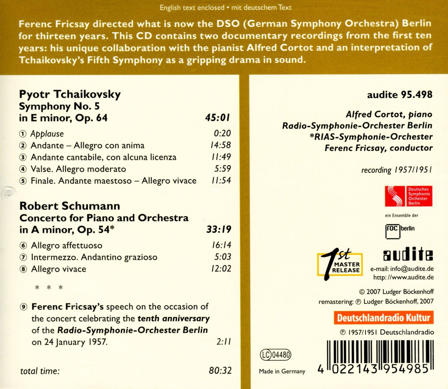 SYMPHONY NO. 5  PIANO CONCERTO