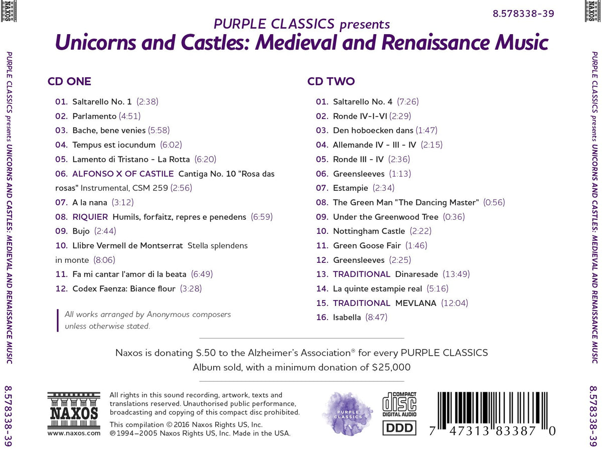 Purple Classics Presents: Unicorns & Castles – Medieval & Re