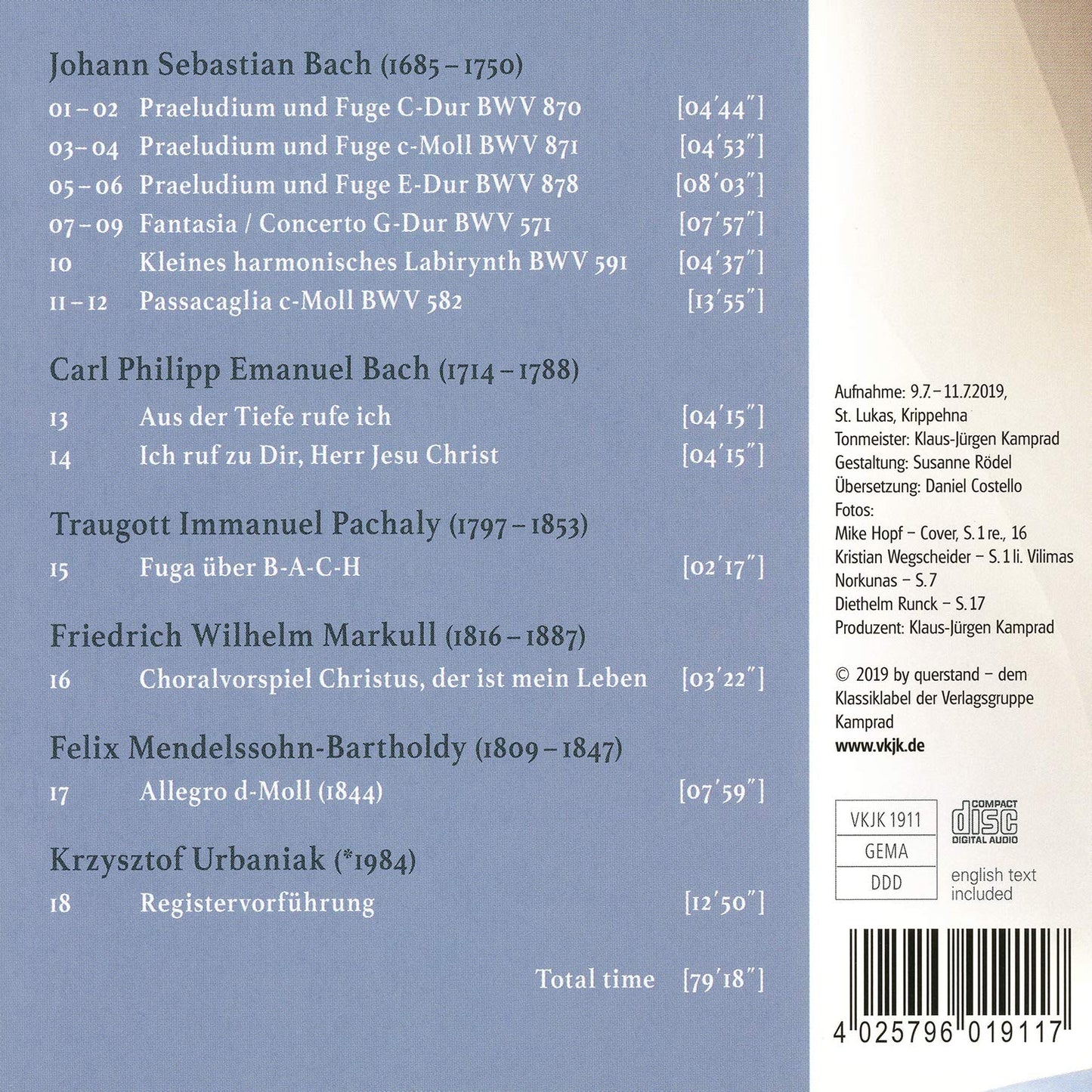 JOHANN-ERNST-HAHNEL-ORGEL
