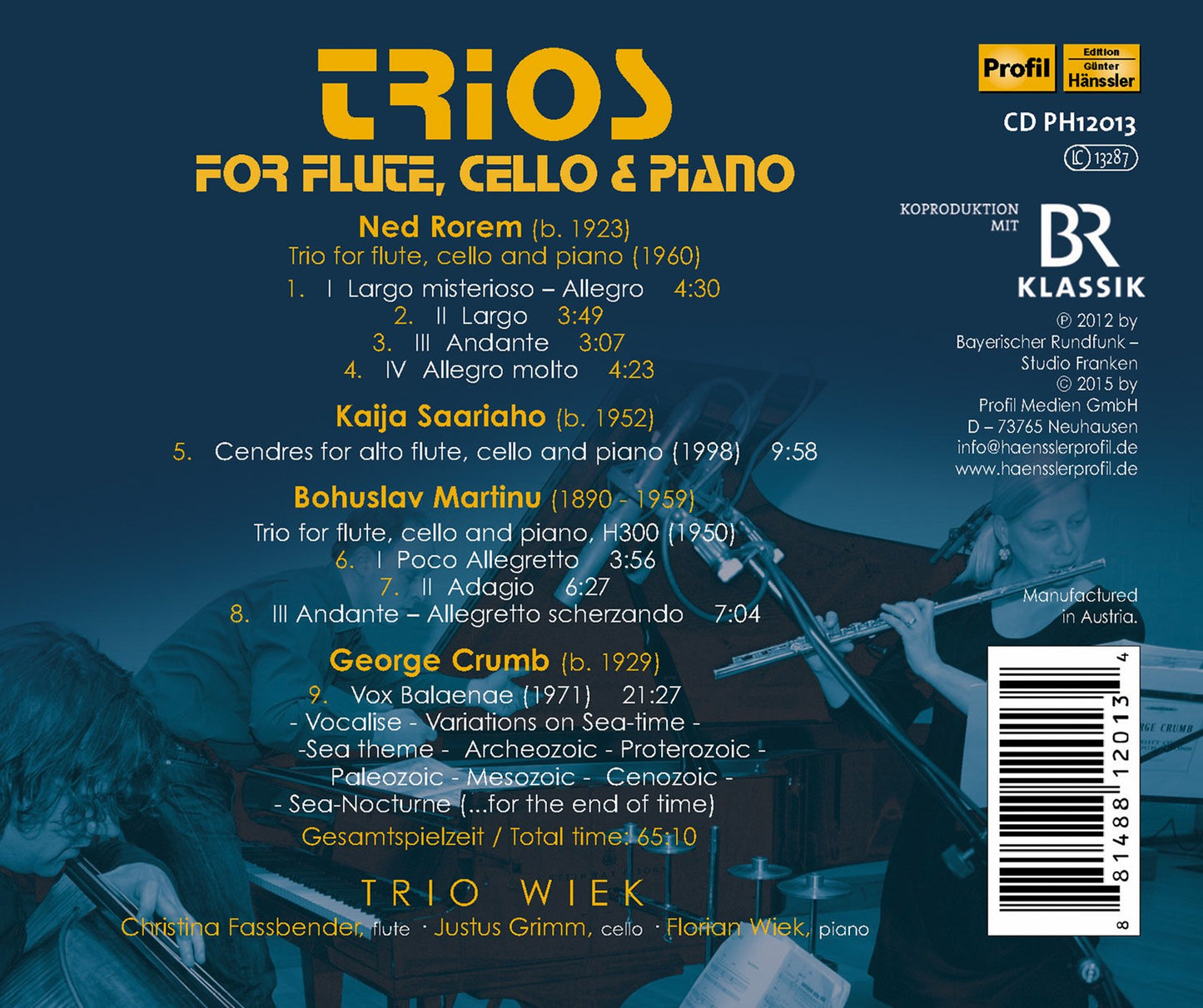 Vox balaenae: Trios for Flute, Cello & Piano