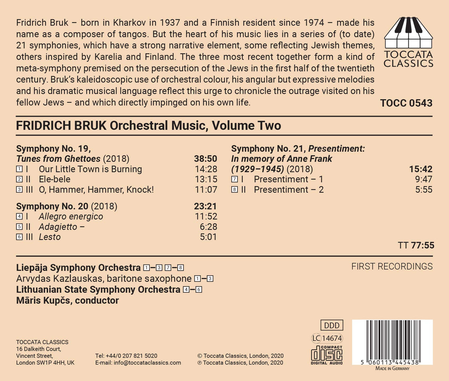 Bruk: Orchestral Music, Vol. 2
