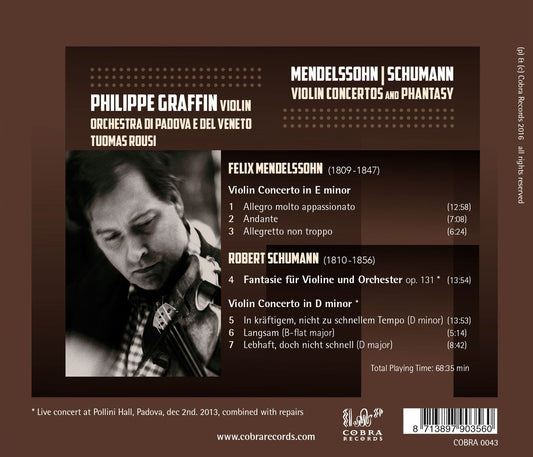 VIOLIN CONCERTOS & PHANTASY