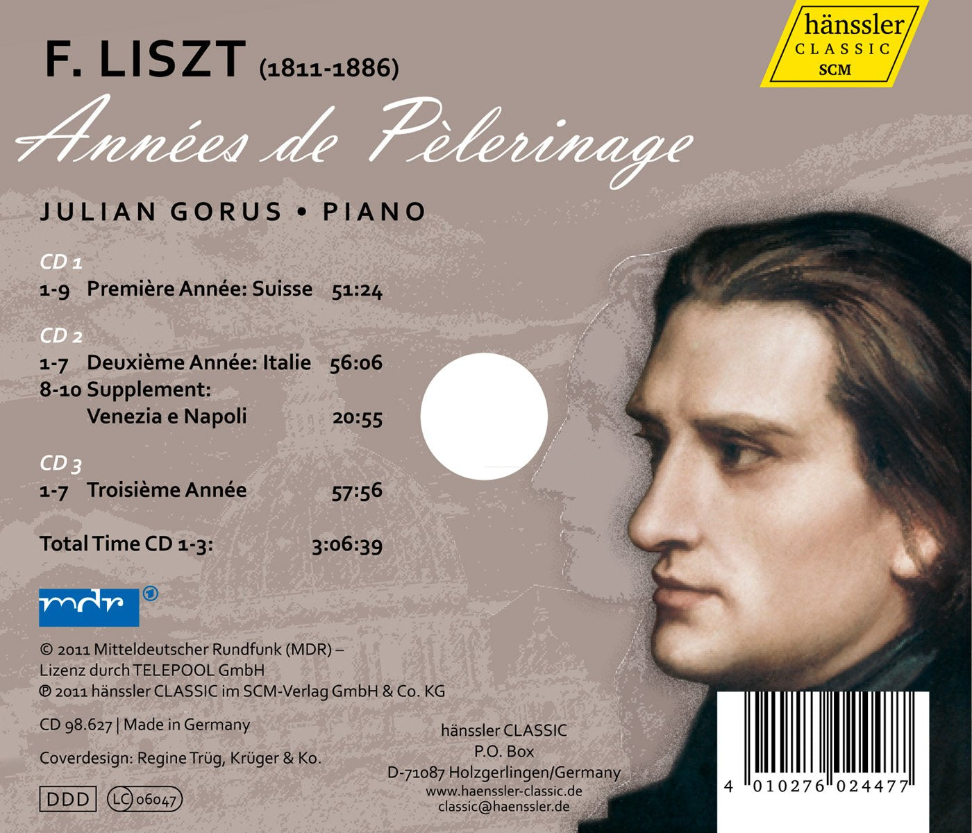 Liszt: Années de Pèlerinage