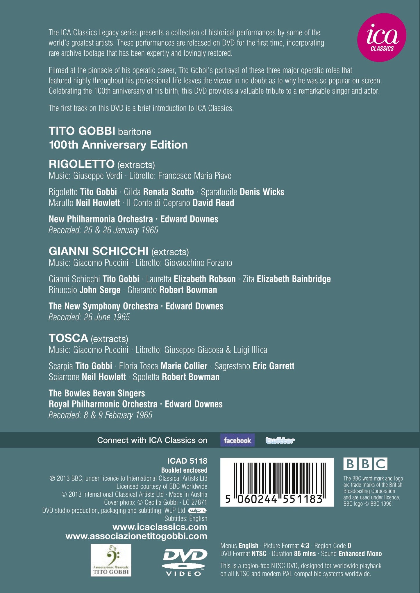 Tito Gobbi: 100th Anniversary Edition
