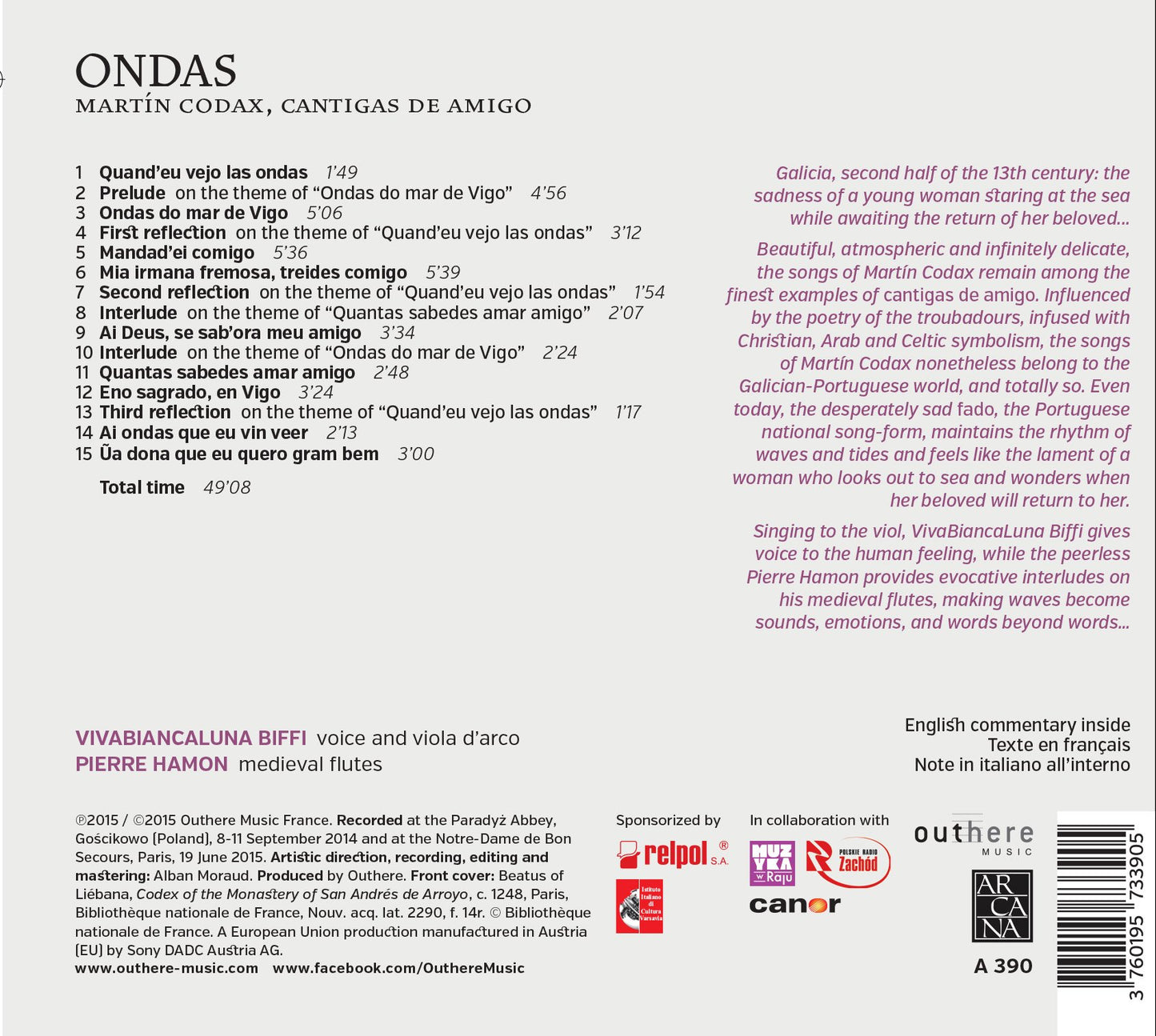 Martín Codax: Ondas – Cantigas de Amigo