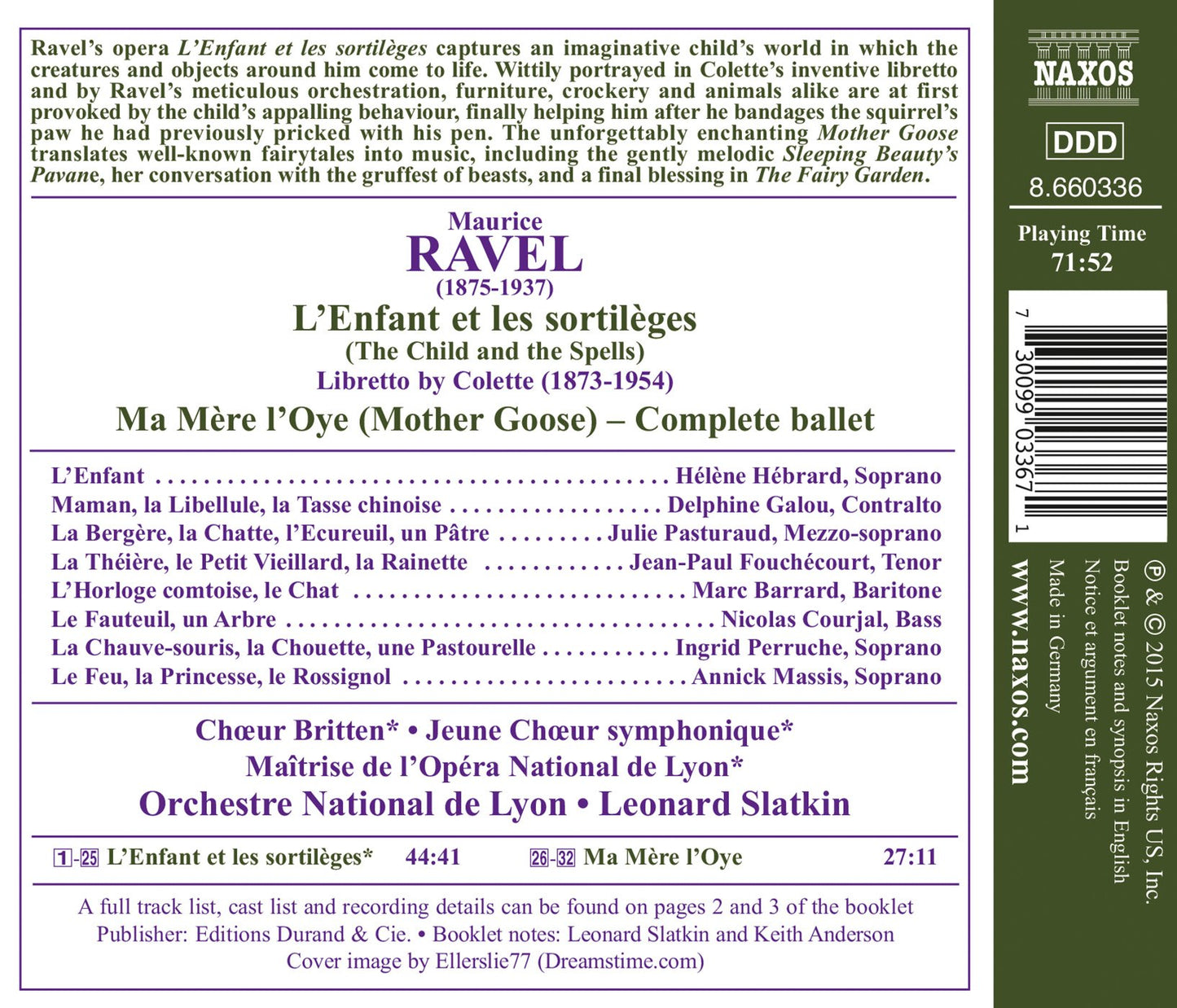 Ravel: L'enfant et les sortilèges, M. 71 & Ma mère l'oye, M.