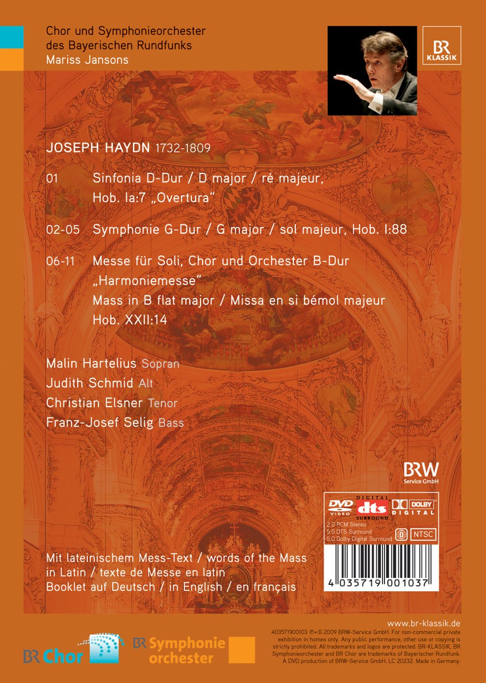 Haydn, J.: Mass B-Dur, "Harmoniemesse" / Symphonie Nr. 88 /