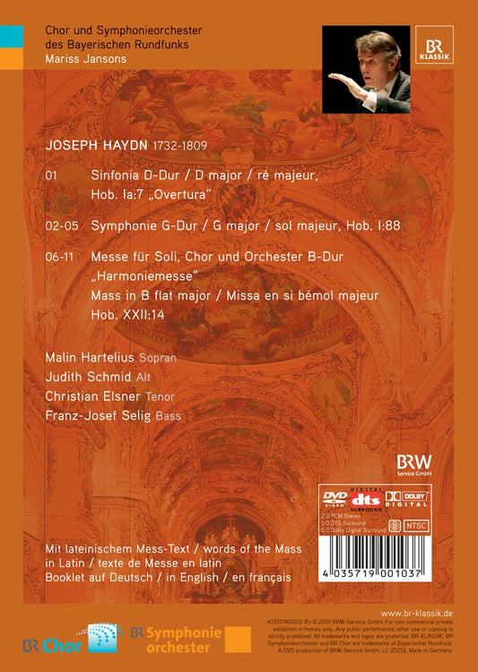 Haydn, J.: Mass B-Dur, "Harmoniemesse" / Symphonie Nr. 88 /