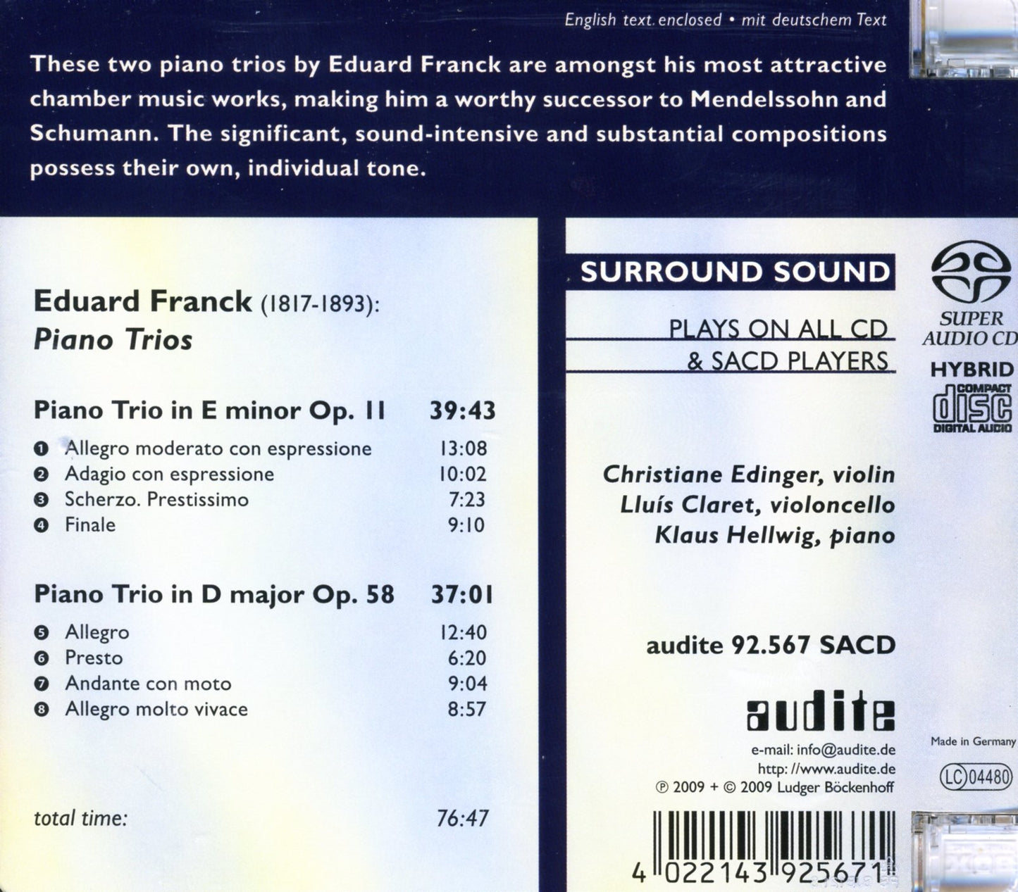 PIANO TRIOS