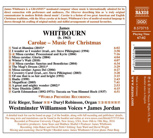 Whitbourn: Carolae – Music for Christmas