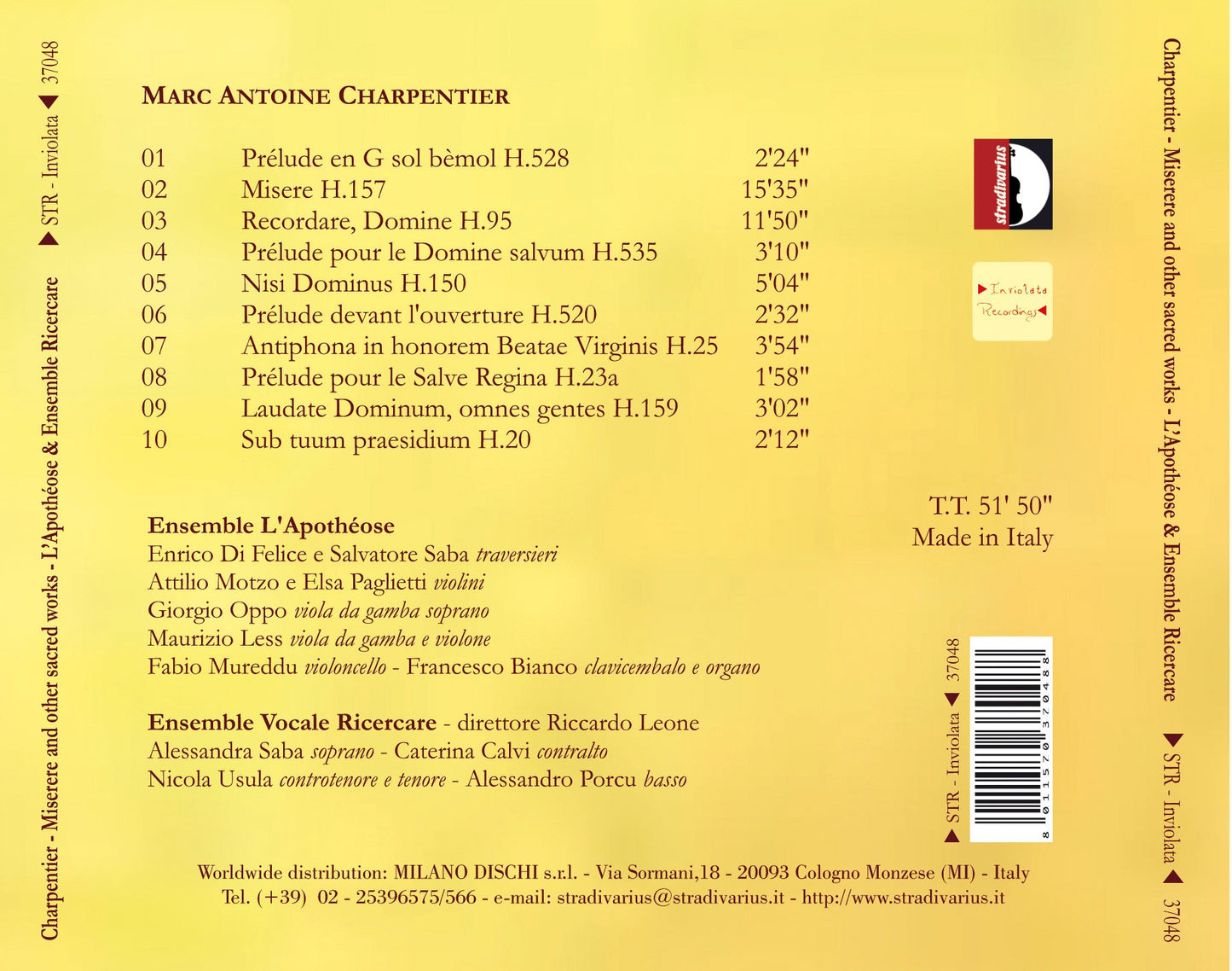 Charpentier: Miserere & Other Sacred Works