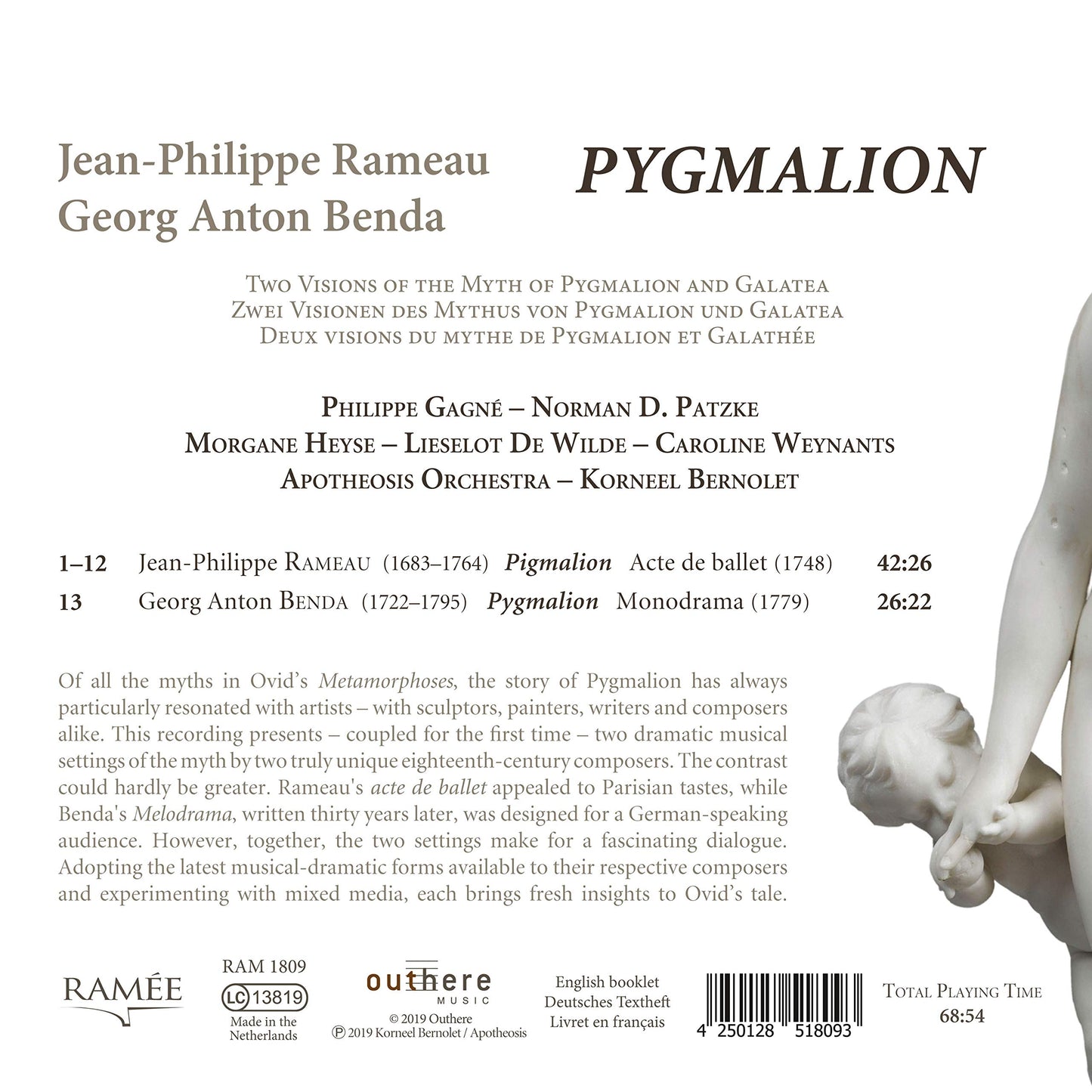 Rameau & Benda: Pygmalion
