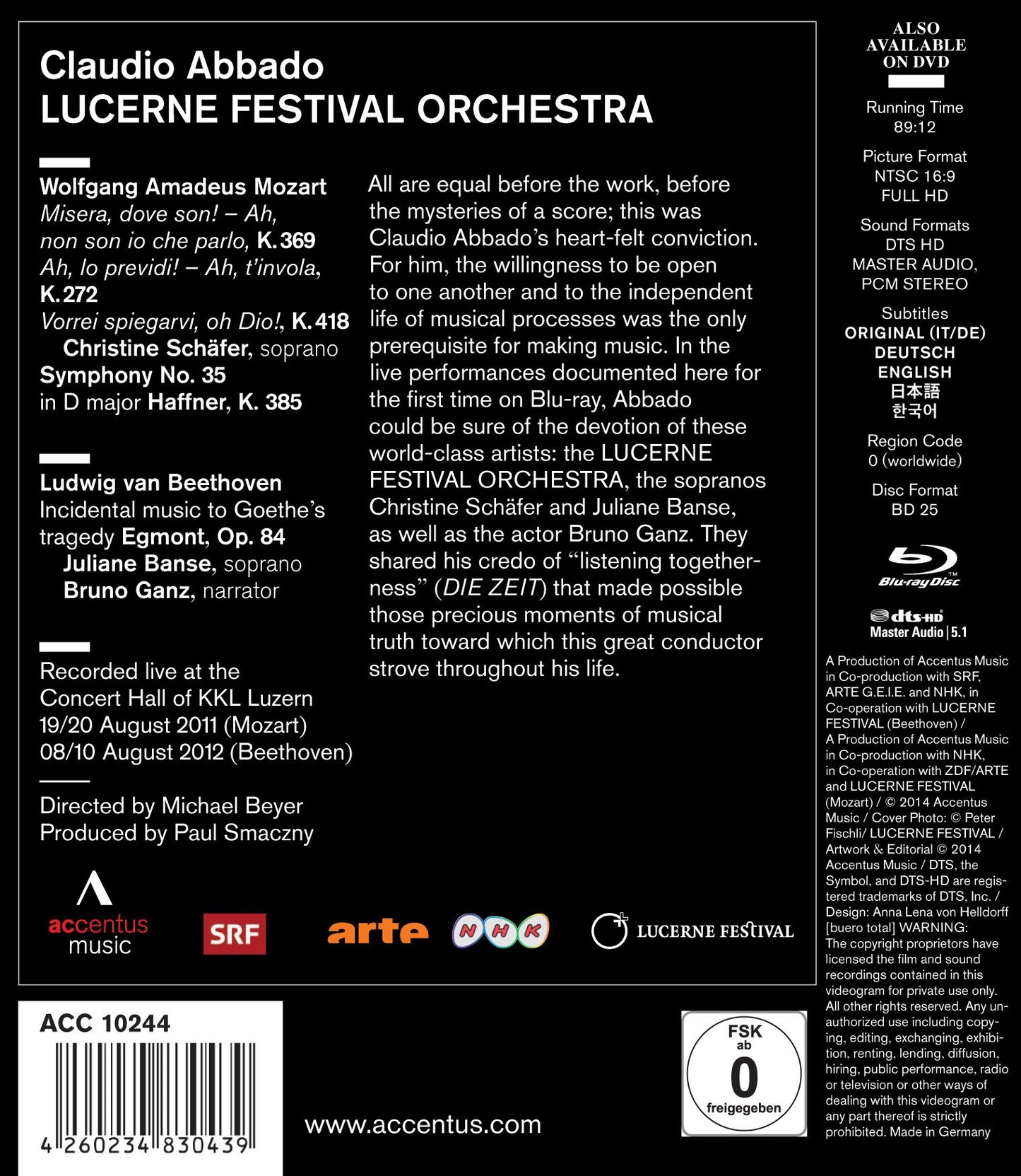 Claudio Abbado: Mozart - Beethoven