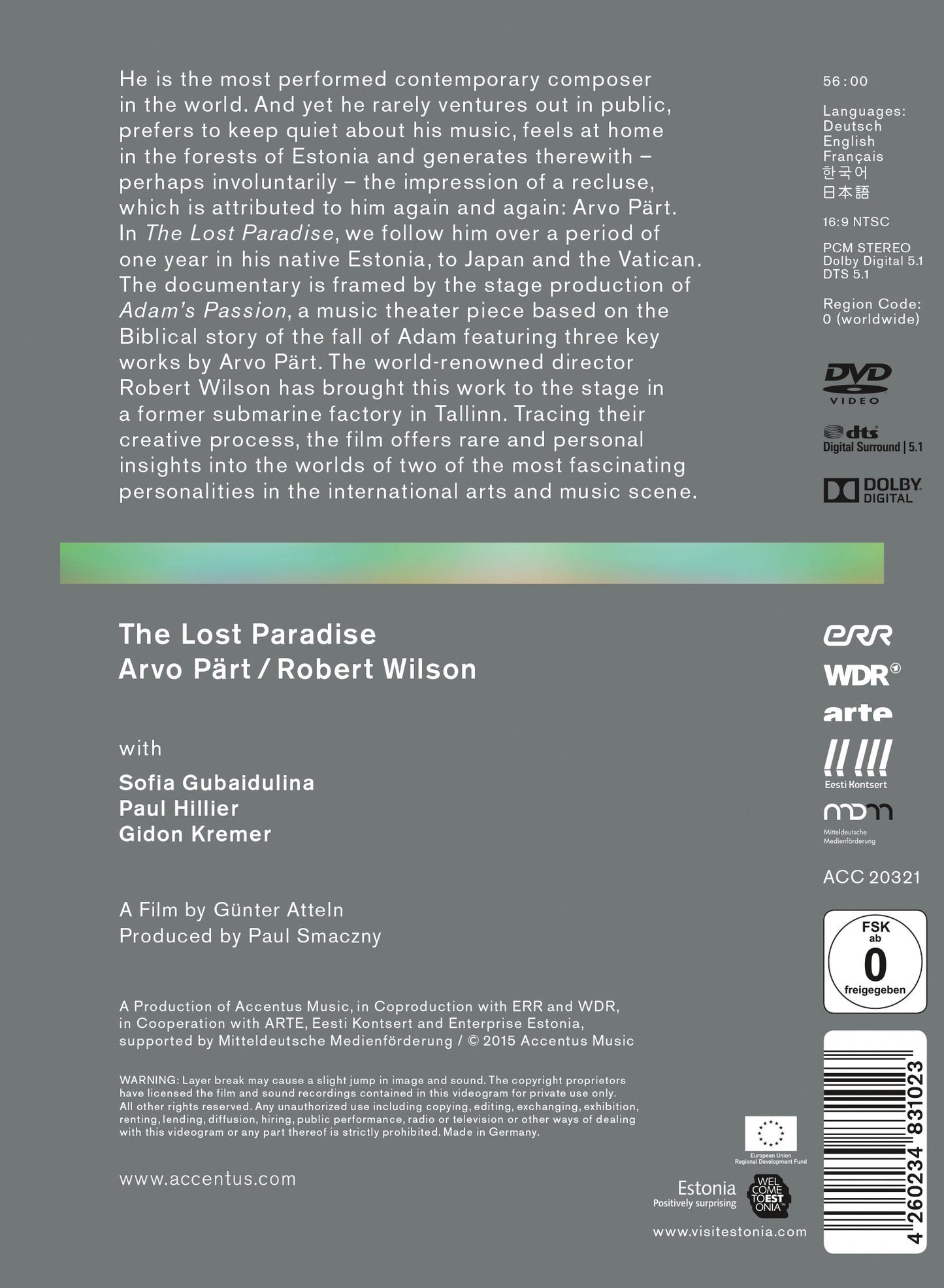 Pärt: The Lost Paradise
