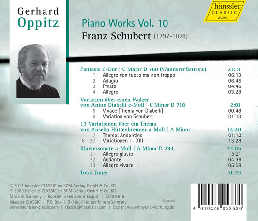 Schubert: Piano Works, Vol. 10