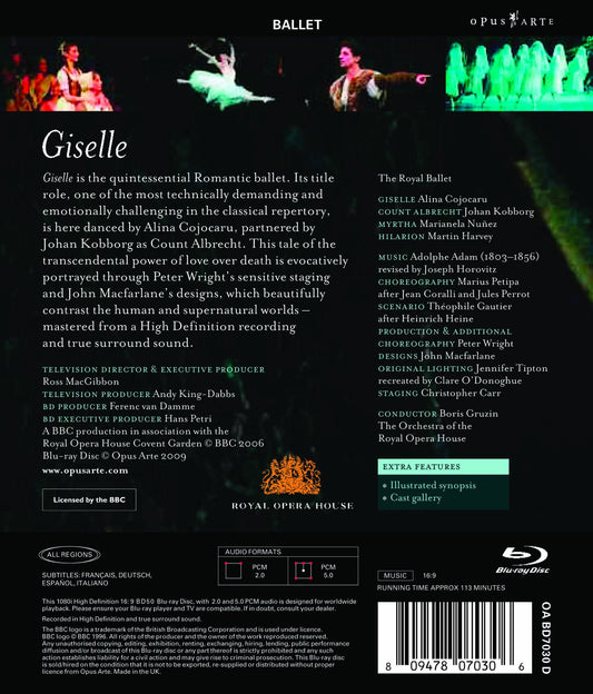 ADAM, A.: Giselle (Royal Ballet, 2006) (Blu-ray, NTSC)