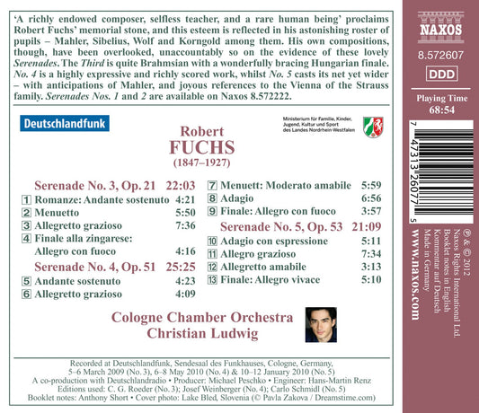 Fuchs: Serenades Nos. 3, 4 & 5