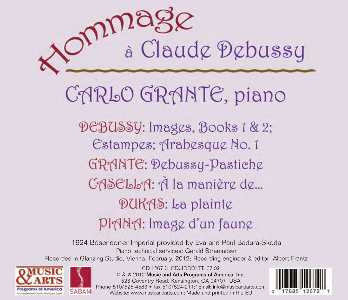 Hommage à Debussy