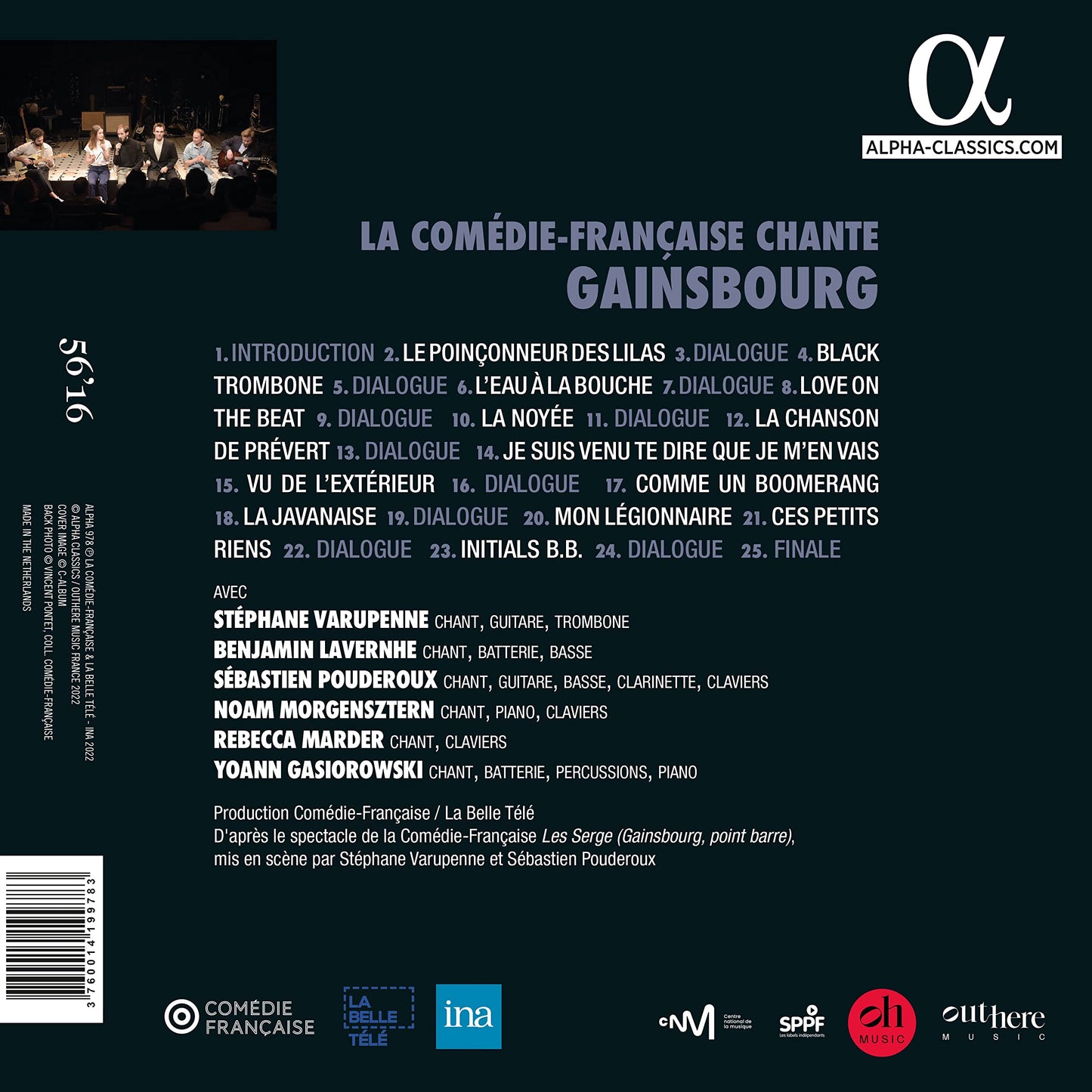 Gainsbourg & Monnot: La Comedie-Francaise chante Gainsbourg