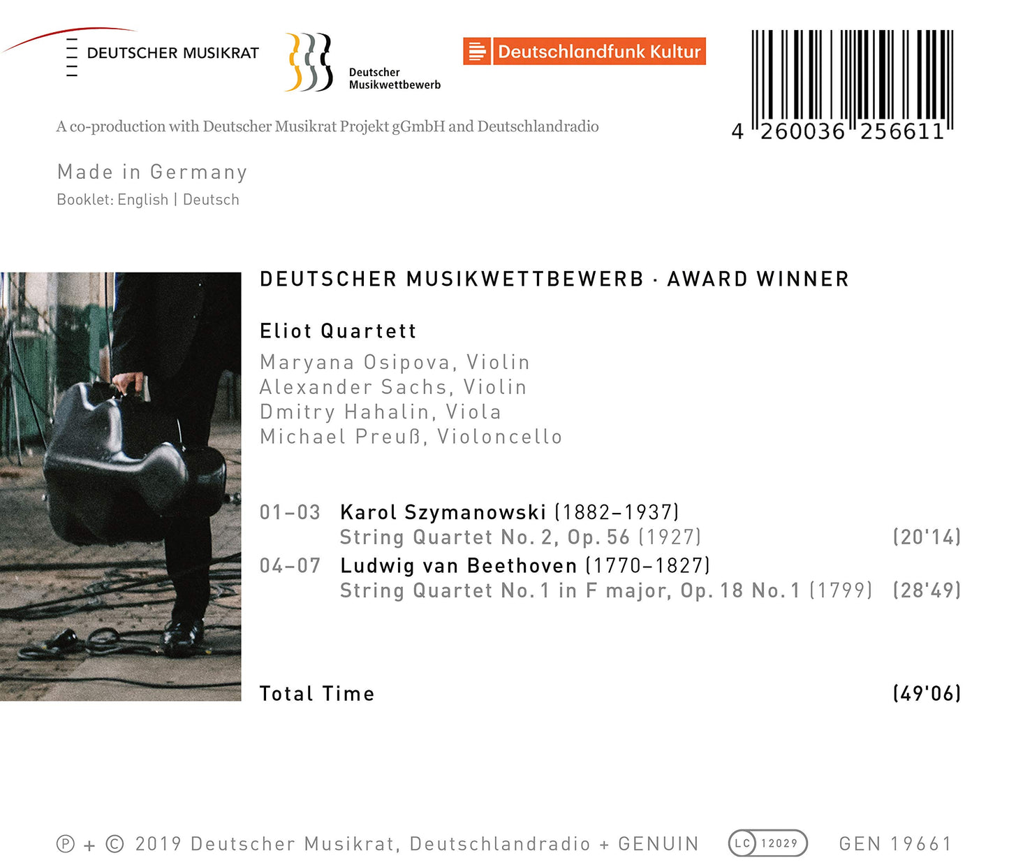 Works by Karol Szymanowski and Ludwig van Beethoven