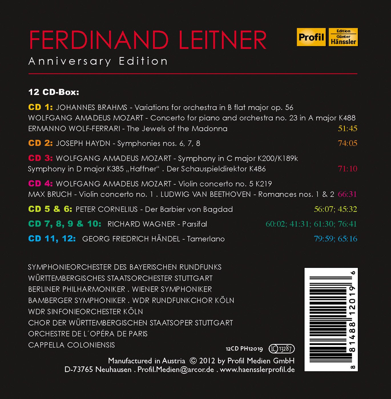 Ferdinand Leitner Anniversary Edition