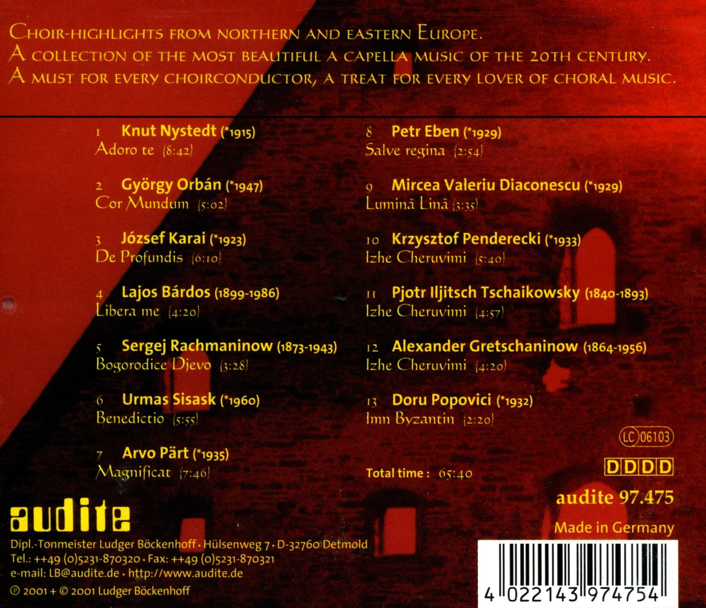 EX ORIENTE LUX: CHOIR MASTERPI