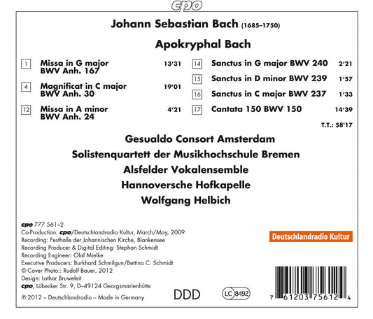 Apocryphal Bach Masses II