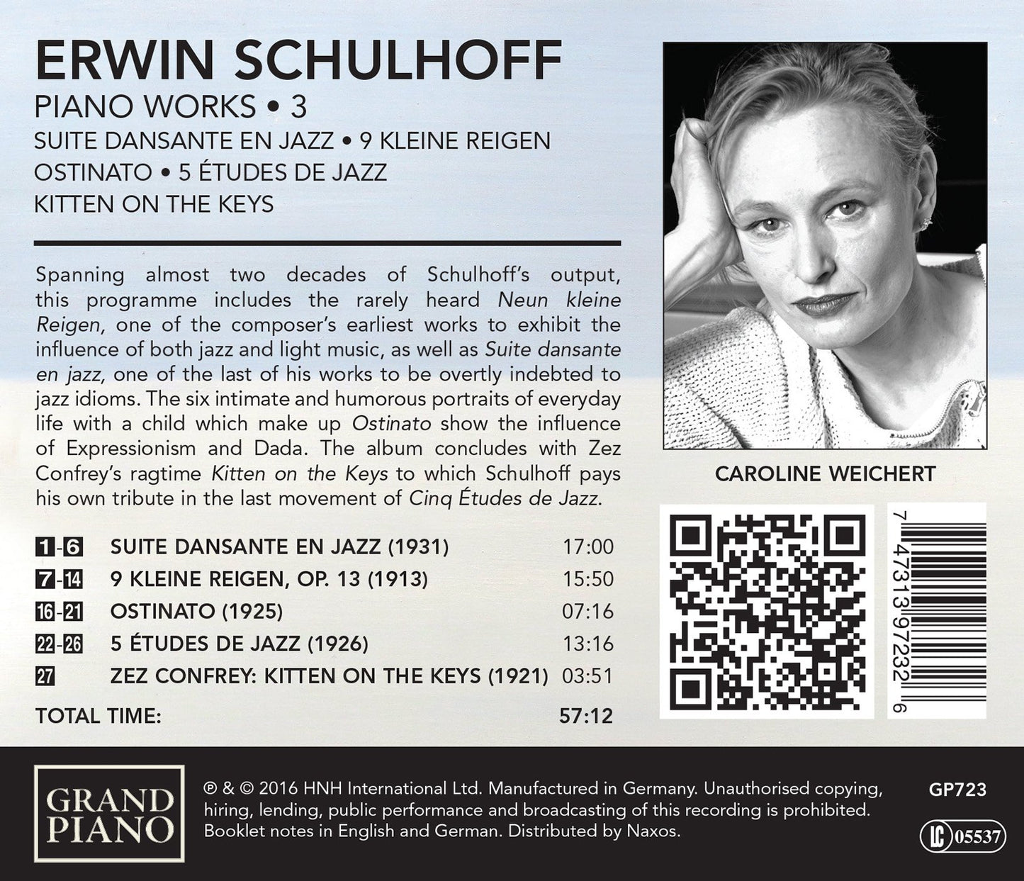 Schulhoff: Piano Works, Vol. 3