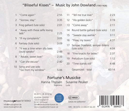 J. Dowland: Blisseful Kisses