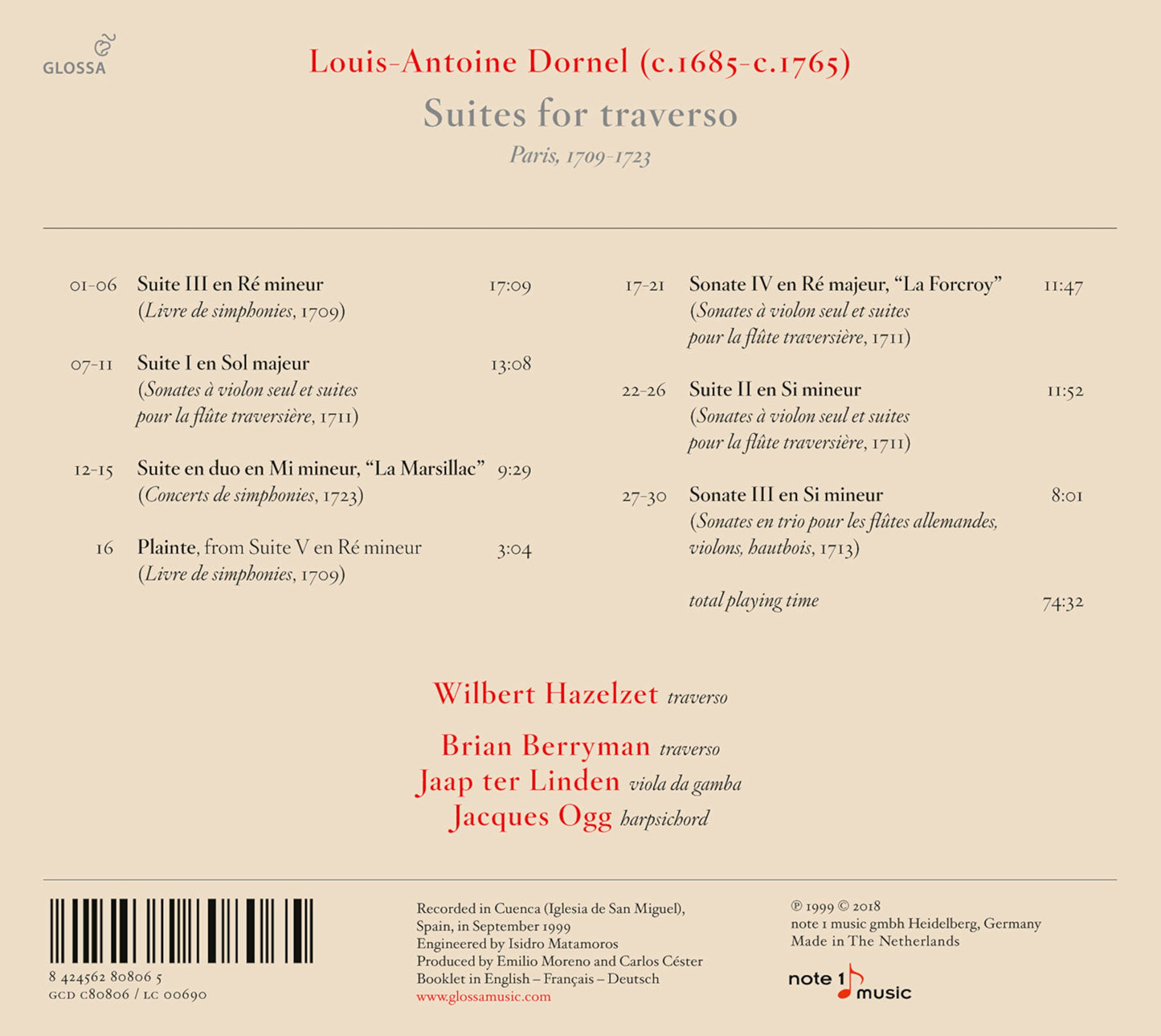 Dornel: Suites for Traverso