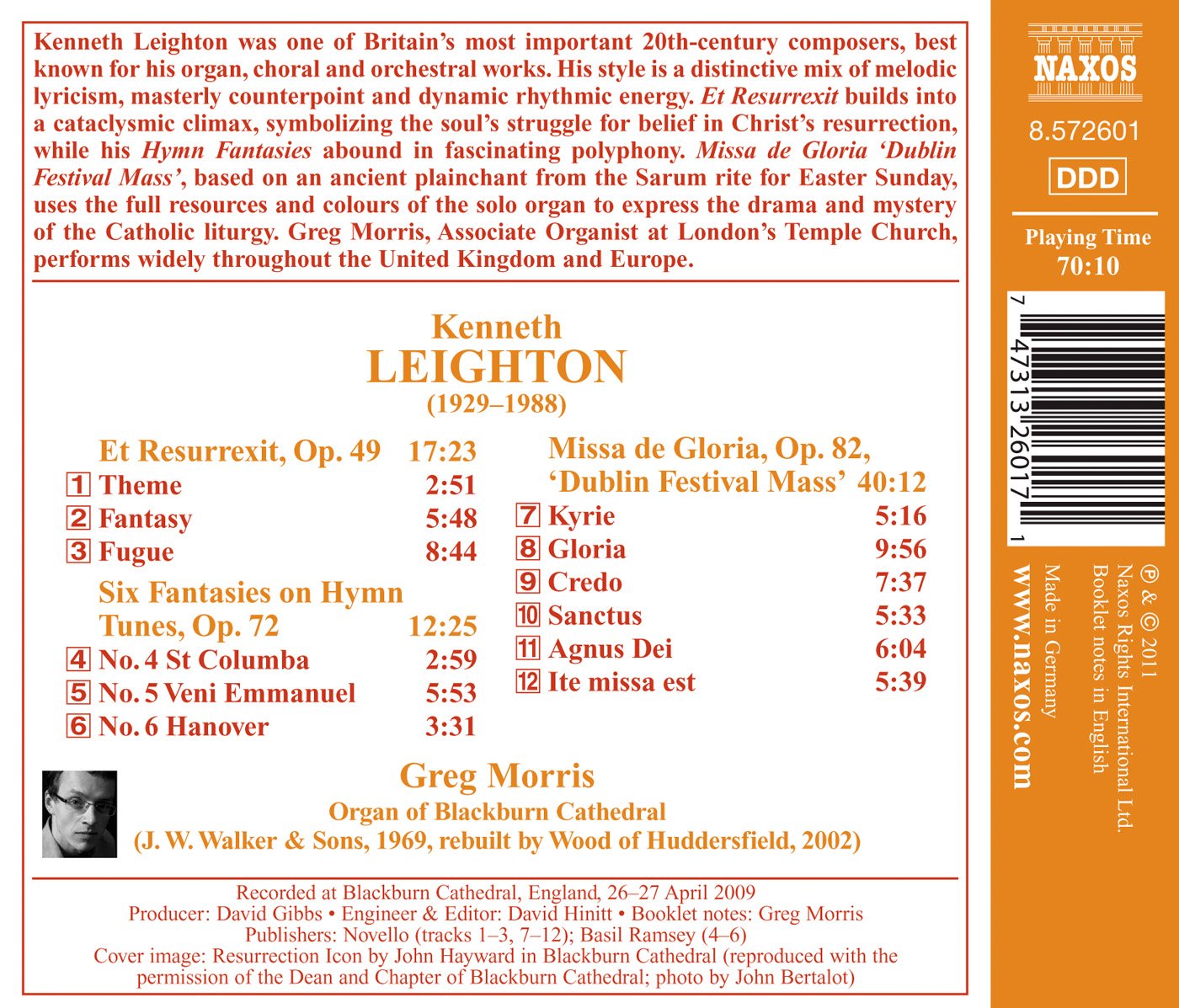 Leighton: Missa de Gloria - Et Resurrexit - Hymn Fantasies