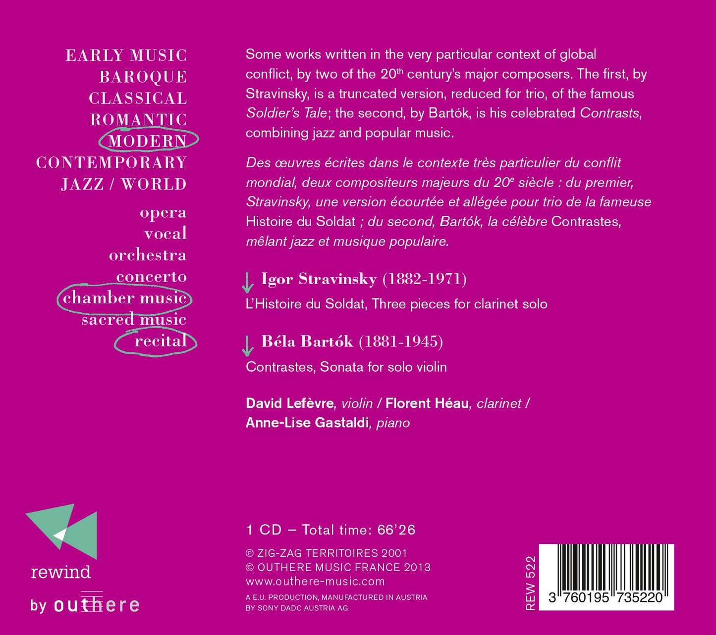 Igor Stravinsky & Béla Bartók