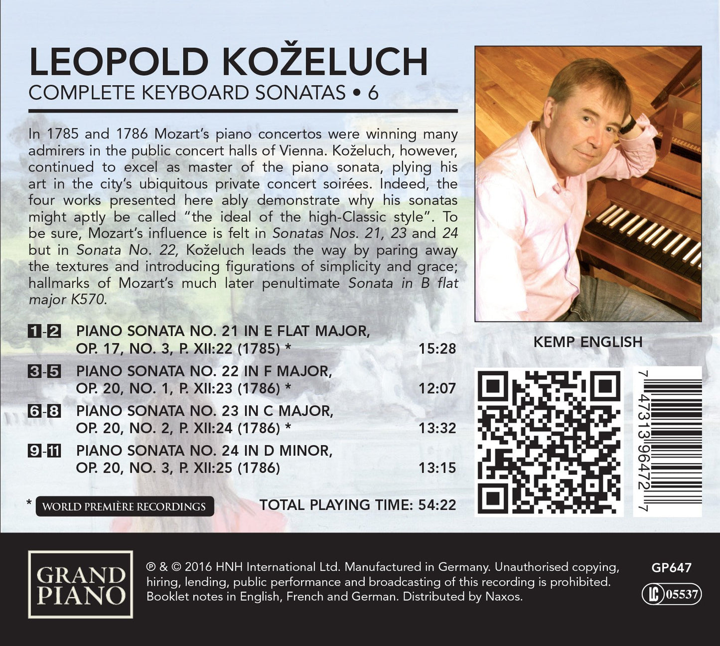 Koželuch: Complete Keyboard Sonatas, Vol. 6