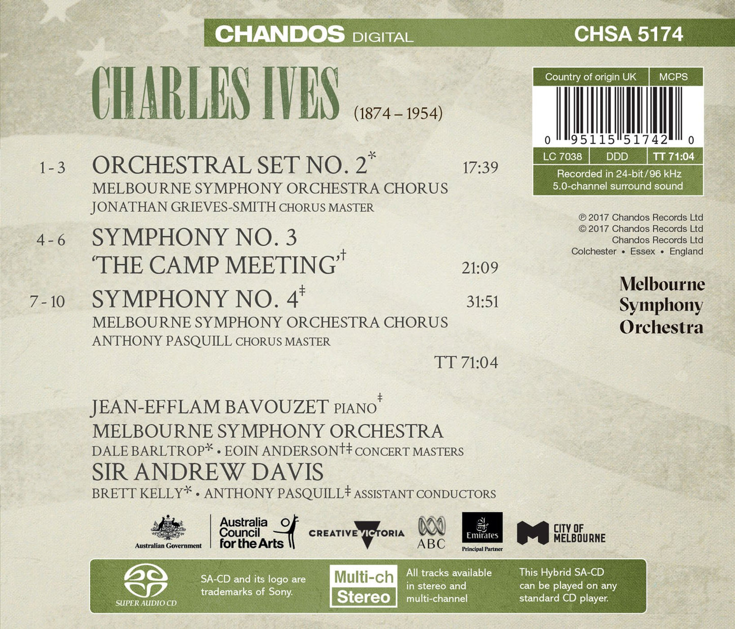 Ives: Orchestral Works, Vol. 3