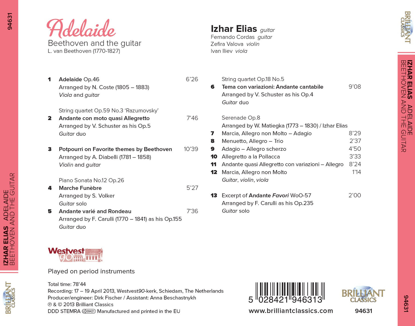 Adelaide: Beethoven and the Guitar