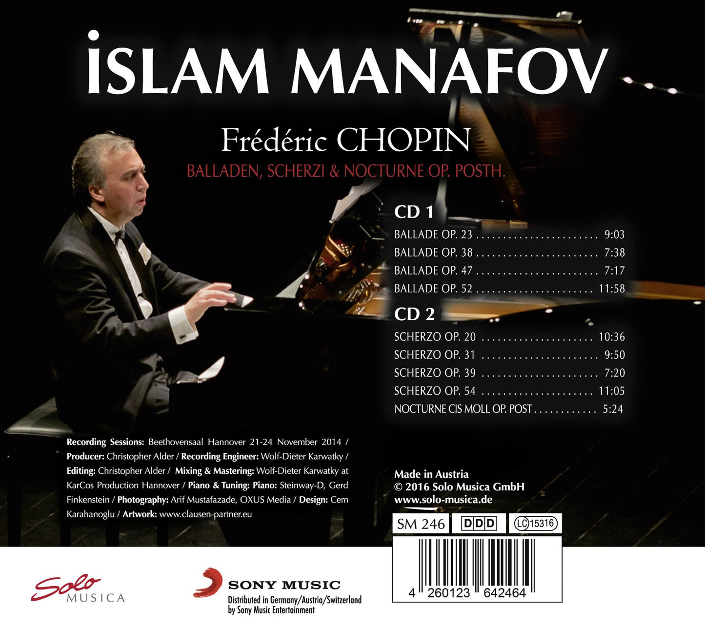 Chopin: Balladen, Scherzi & Nocturne, Op. Posth