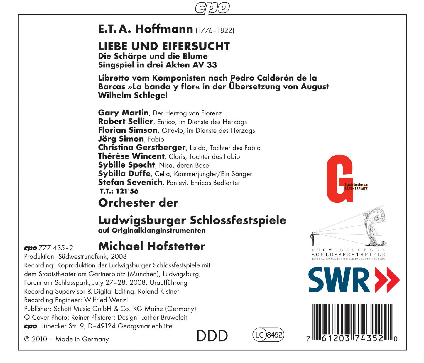 Hoffmann: Liebe und Eifersucht