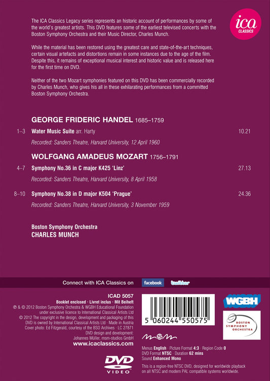 Handel: Water Music - Mozart: Symphonies Nos. 36 & 38